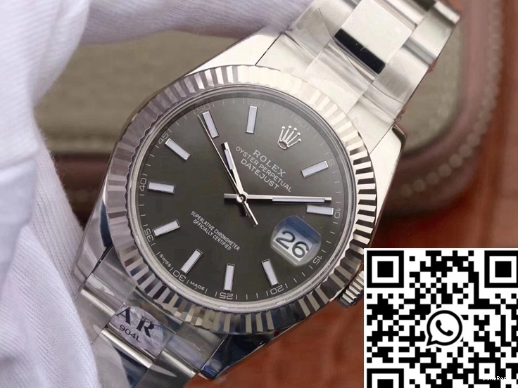 AR Rolex Black 126334 Datejust Factory Dial 41 0305